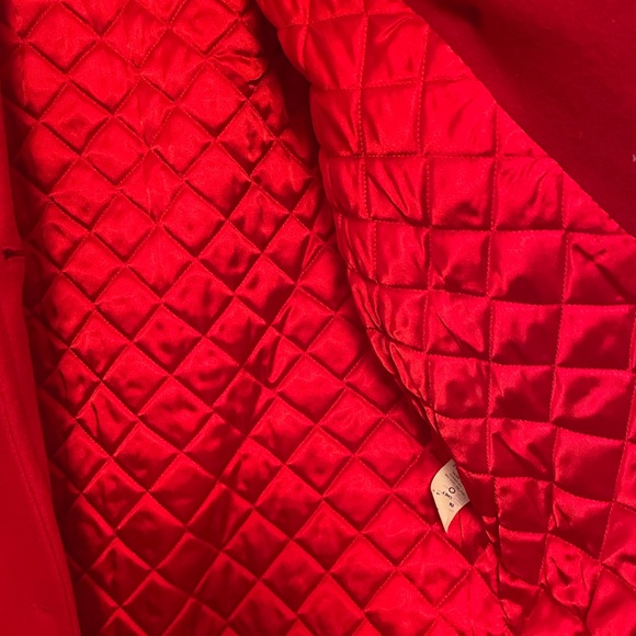 Orvis Women’s Red Wool Coat size M - Picture 4 of 8